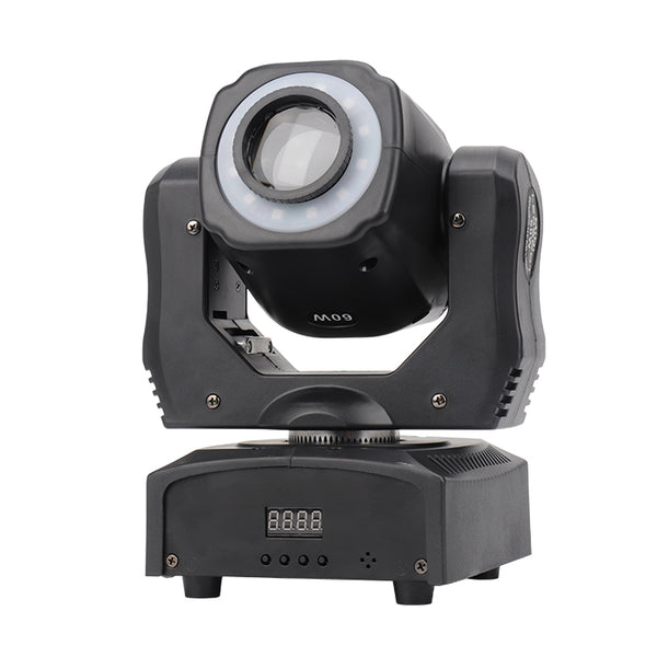 LED SPOT 60W MOVING HEAD WITH RING