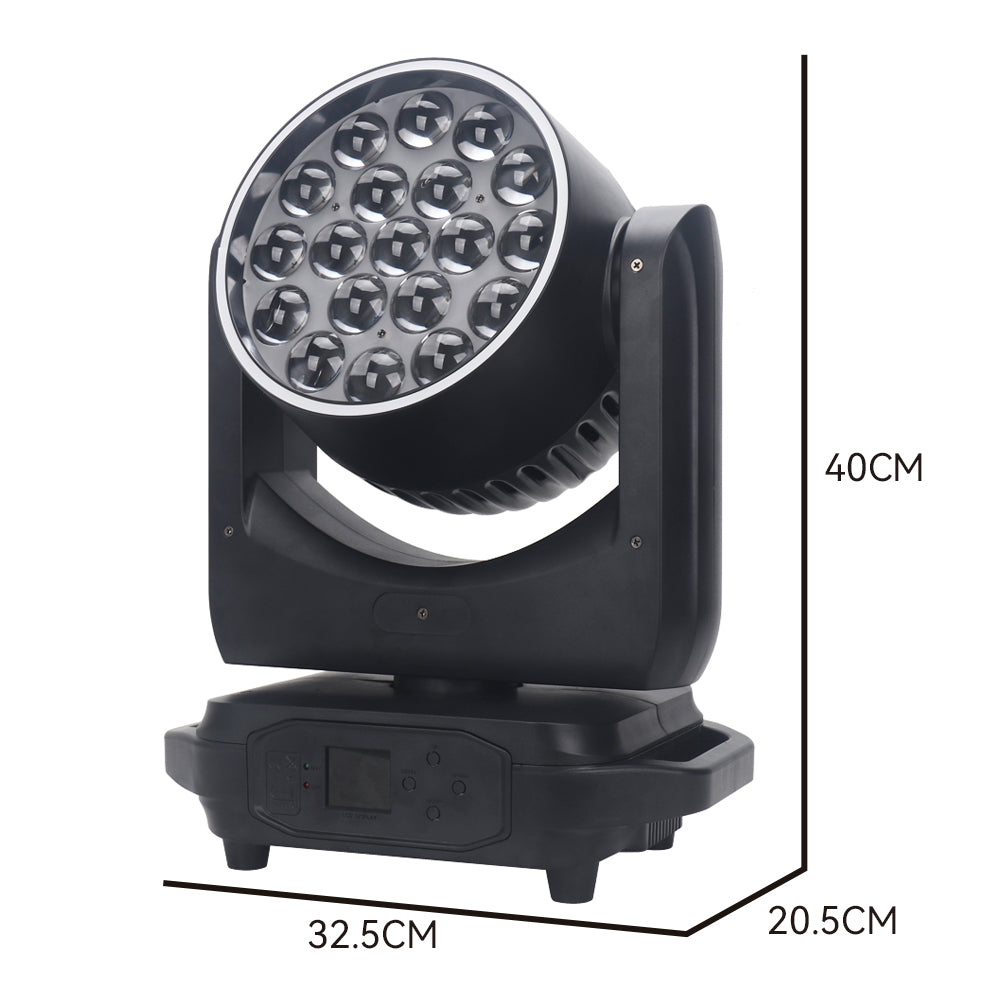 19X15W LED RGBW With Zoom Wash Wash Moving Head Light