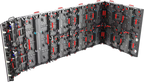 Flexible screen and straight screen splicing effect