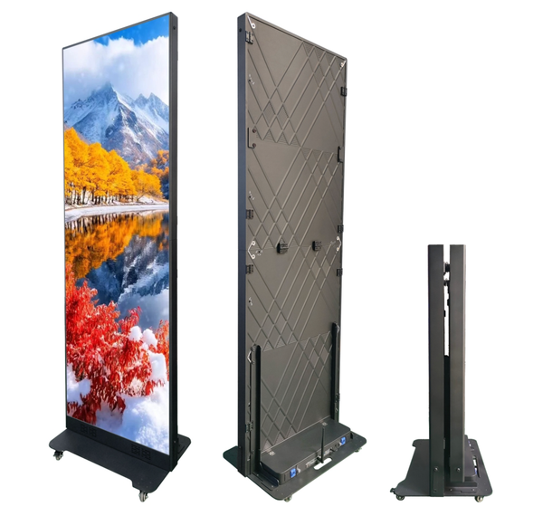 Indoor folding poster screen